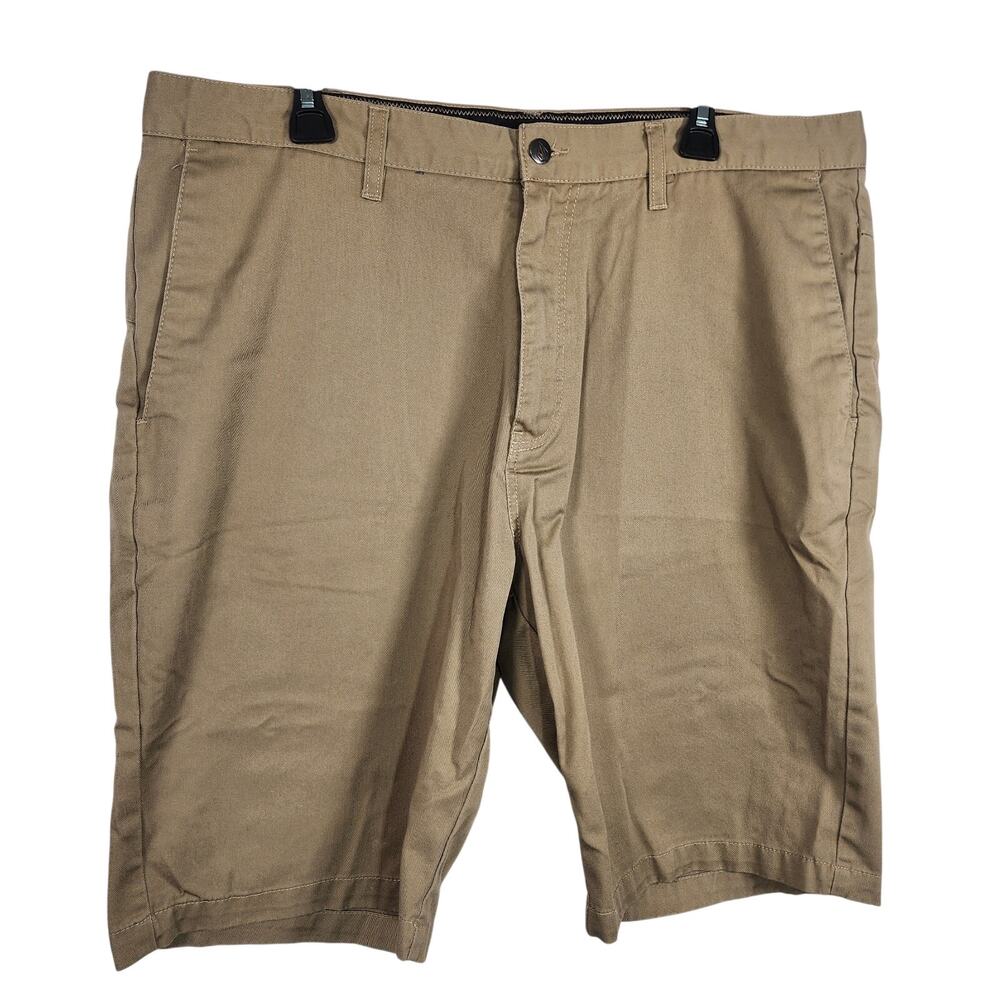 Volcom Men Brown V Monty Shorts Size 38 Casual Chino Outdoor Skate Surf A09313SO